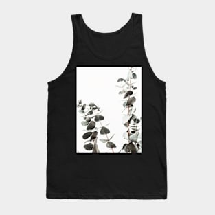 Plant, Leaf, Nature, Green, Landscape,Scandinavian art, Modern art, Wall art, Print, Minimalistic, Modern Tank Top